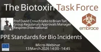 EMBRACE Biotoxin Task Force - PPE Standards for Bio Incidents